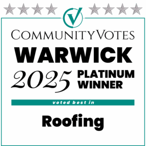 Winners badge warwick 2025 platinum roofing