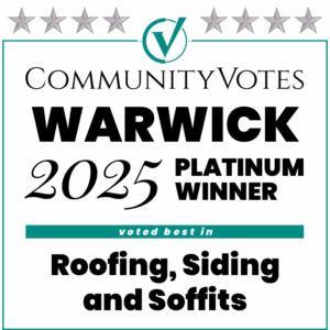 Winners badge warwick 2025 platinum roofing siding and soffits