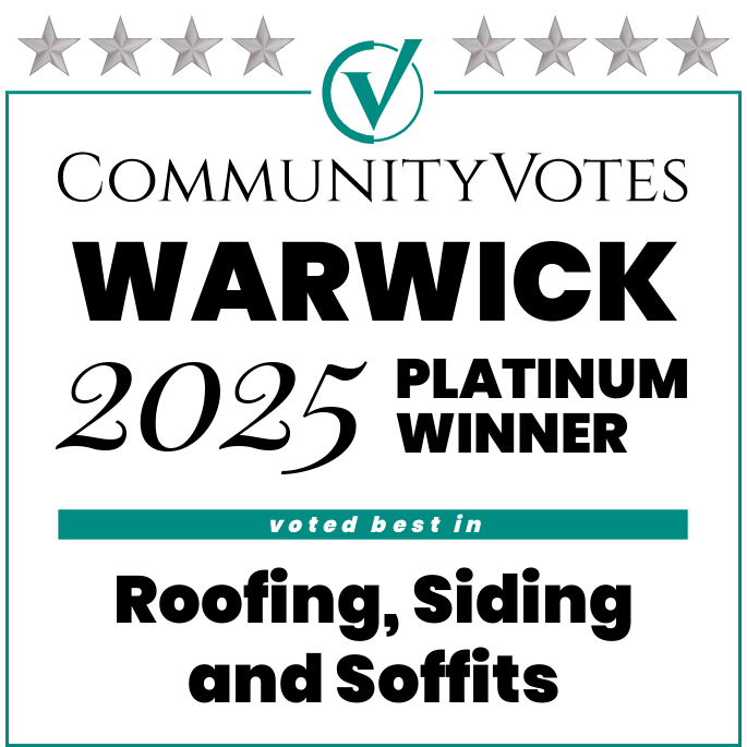 Winners badge warwick 2025 platinum roofing siding and soffits