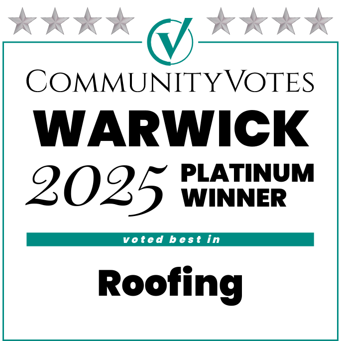 Winners badge warwick 2025 platinum roofing
