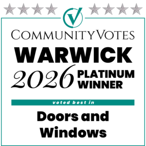 Winners badge warwick 2026 platinum doors and windows