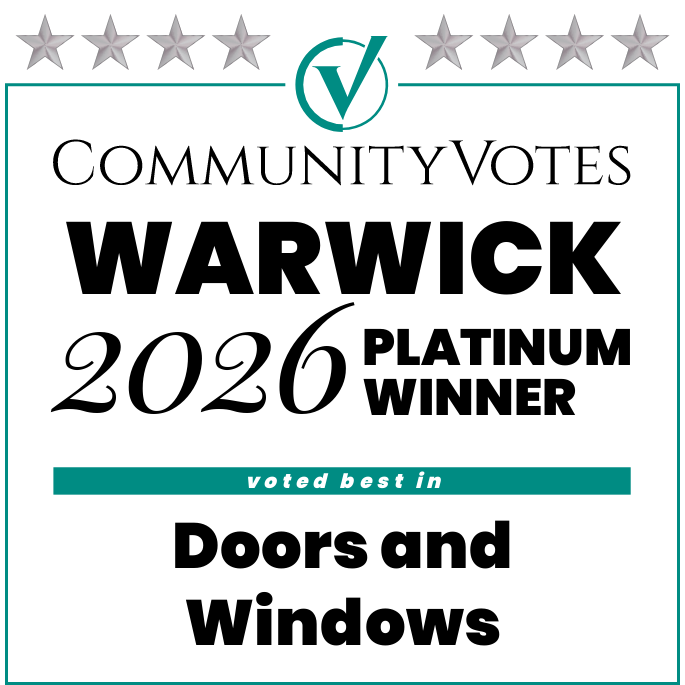 Winners badge warwick 2026 platinum doors and windows