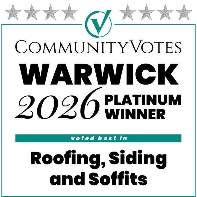 Winners badge warwick 2026 platinum roofing siding and soffits